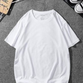 White Drop Shoulder Tee